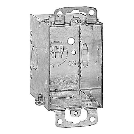 Abb Electrical Box, 14 cu. in., Switch Box Type, Steel CW 1/2